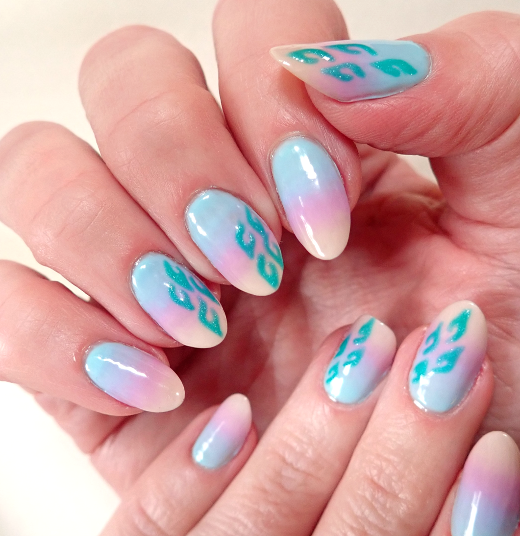 How To Do Blue & Purple Ombre Nails
