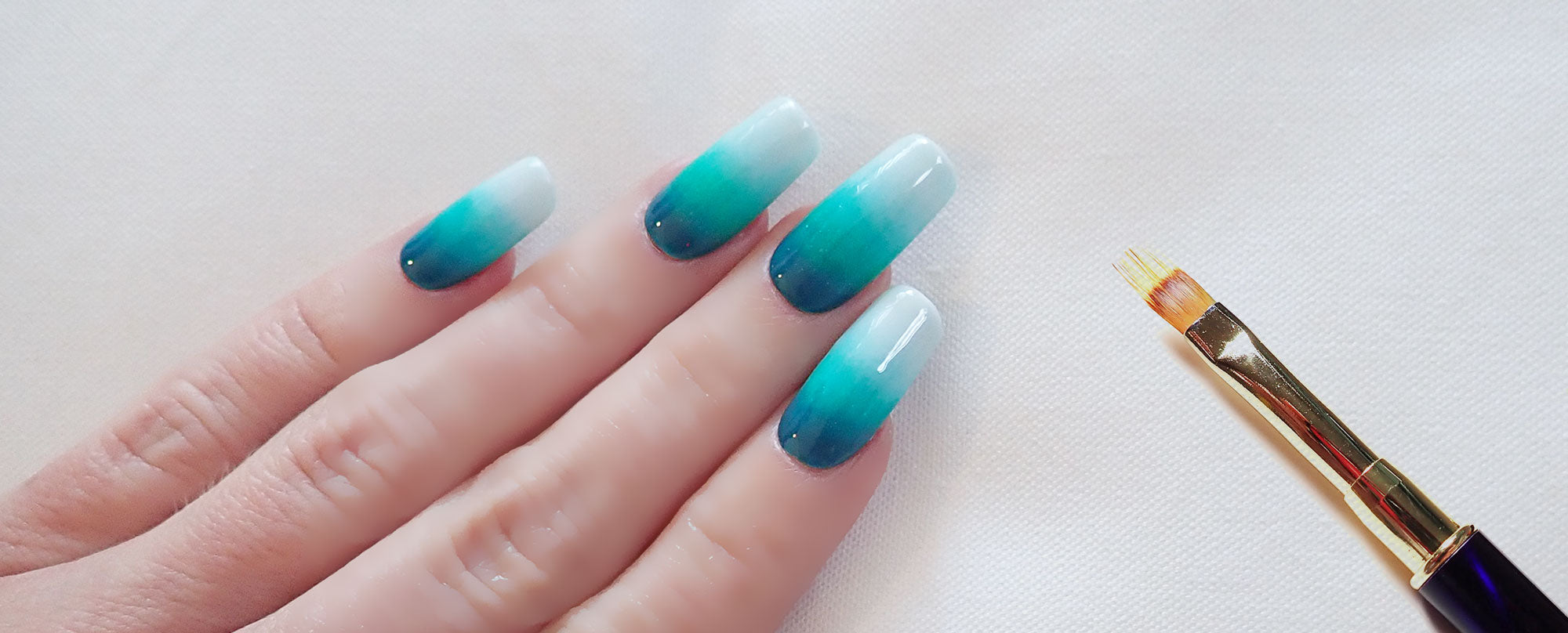 How To Do Green Water Ombre Nails Nail Art Bay