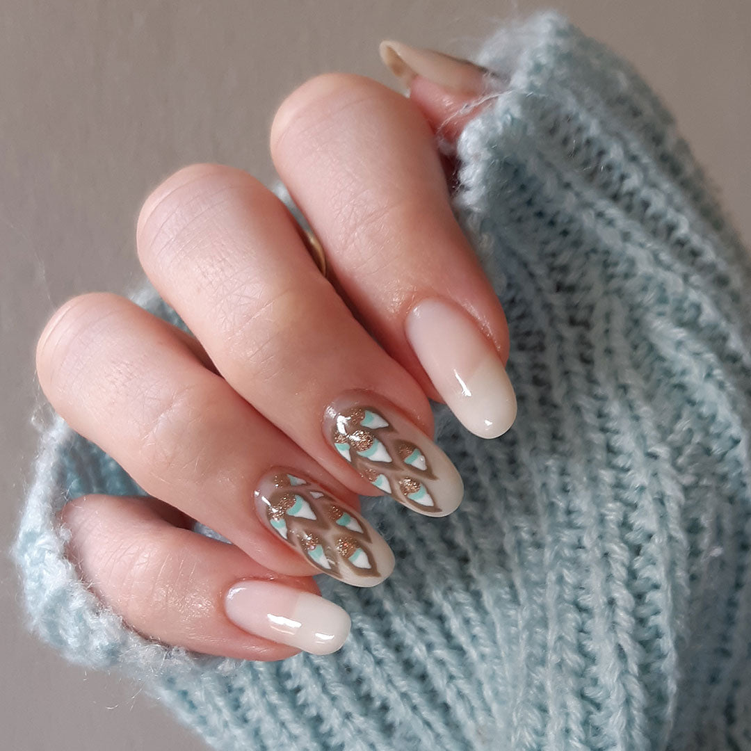 How To Do Milky Nails With Feathers Nail Art Bay