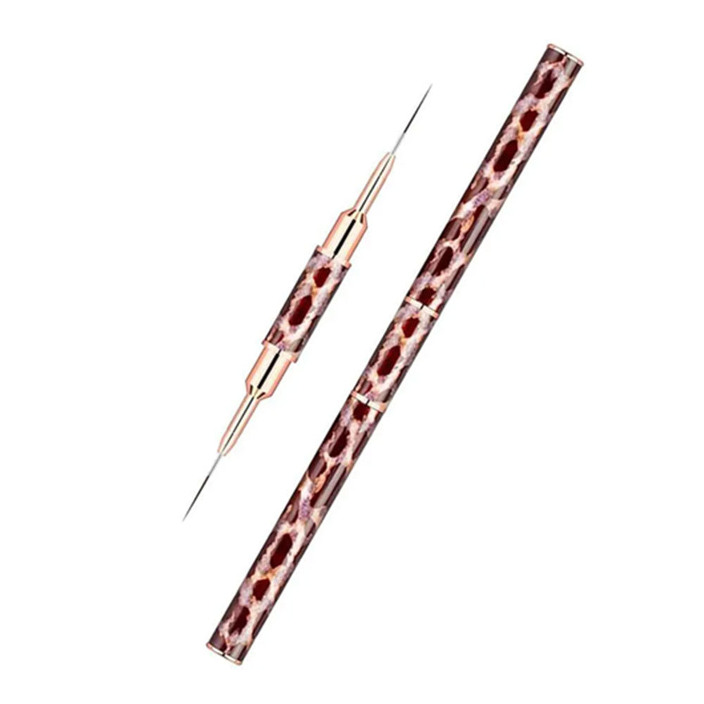 Leopard Double-Ended Nail Art Liner Brushes