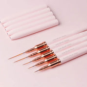 Pink Nail Art Liner Brushes