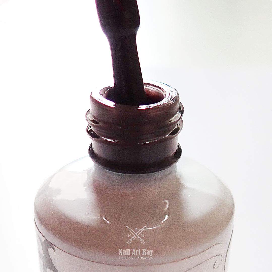 Glossy Cocoa Gel Polish 15ml Nail Art Bay