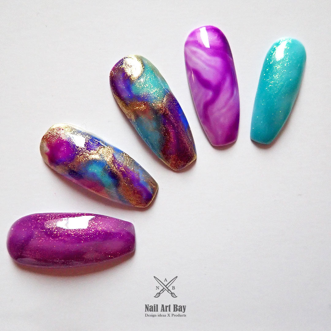 Geode amethyst nail art | Nail art, Nail designs, Trendy nail art