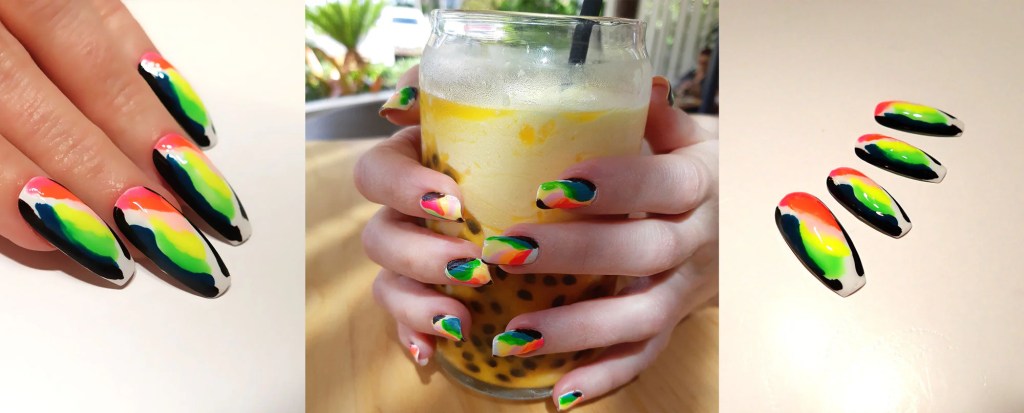Bright Tropical Nail Art: Nail Gel&nbsp;Techniques
