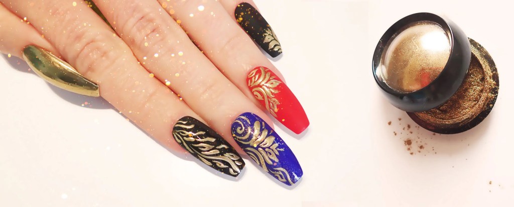 Easy Nail Art Techniques with Gold&nbsp;Chrome