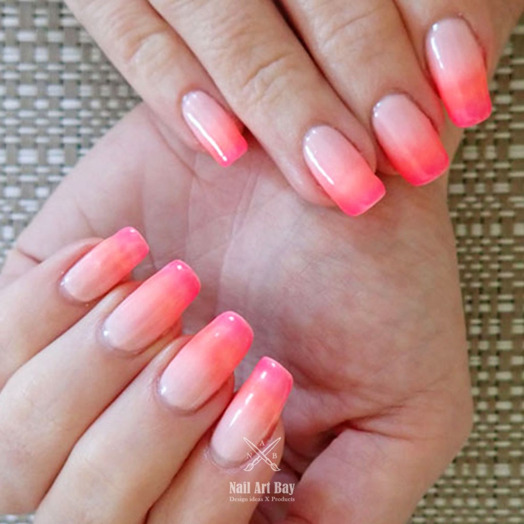 Stunning Coral Pink Ombre Nail Tutorial for&nbsp;Summer